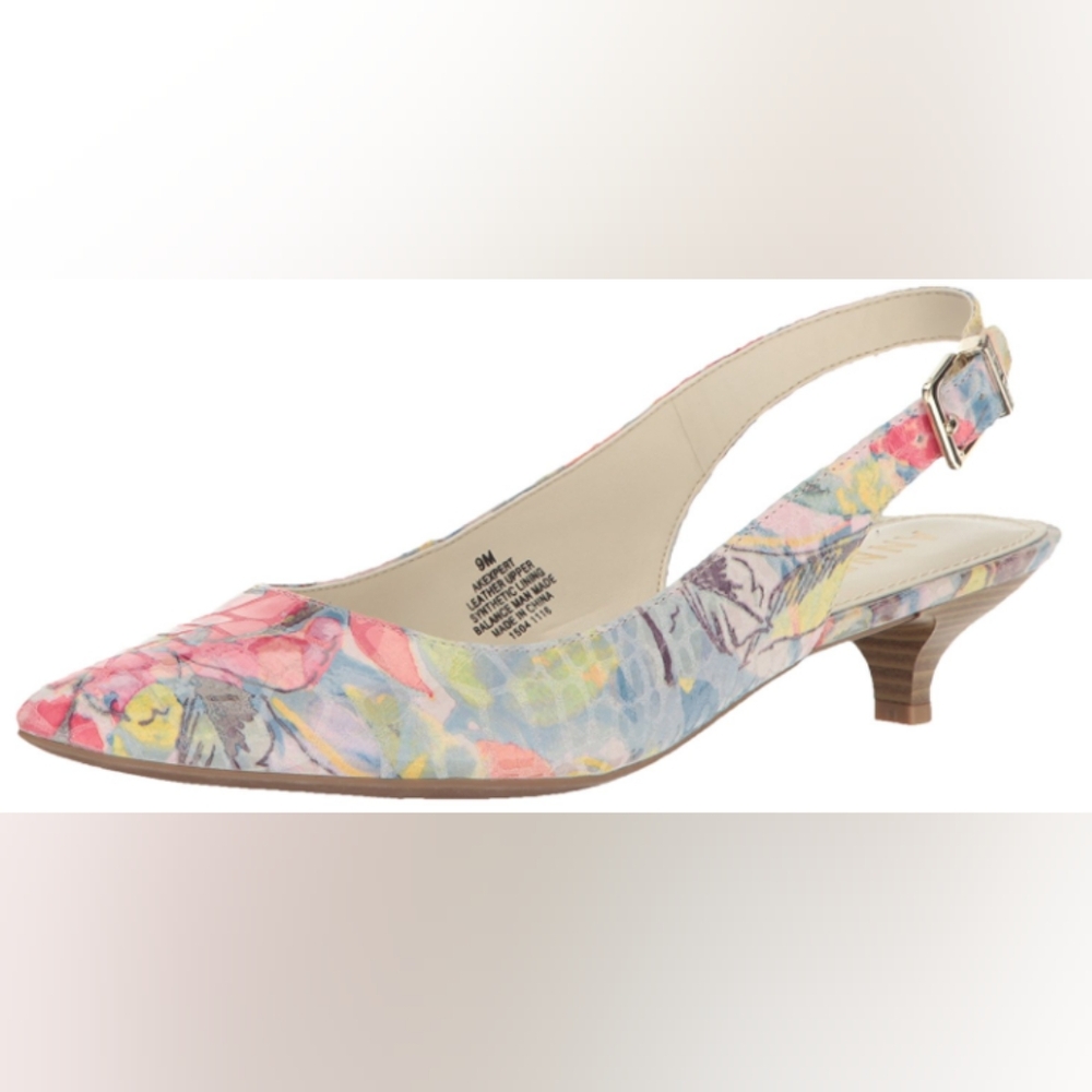 Anne Klein Women's Expert Reptile Kitten Heels